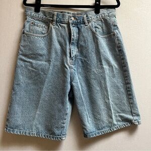 Vintage Buffalo David Bitton Denim Shorts Sz 33 Light Wash 90s Y2K Jorts